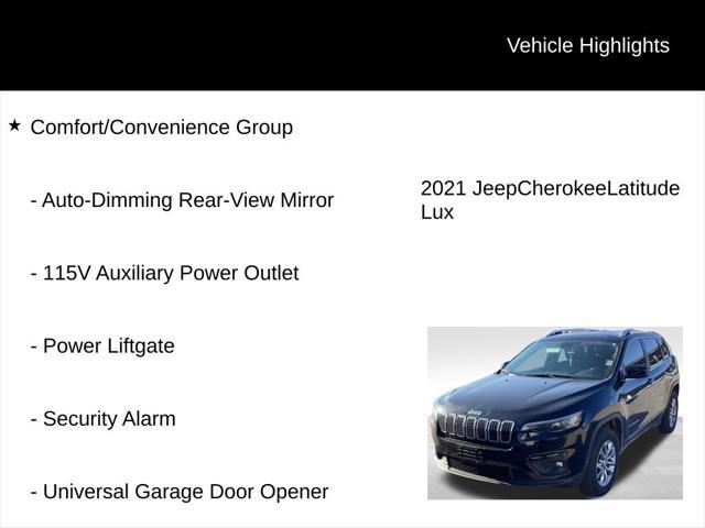 used 2021 Jeep Cherokee car, priced at $21,971