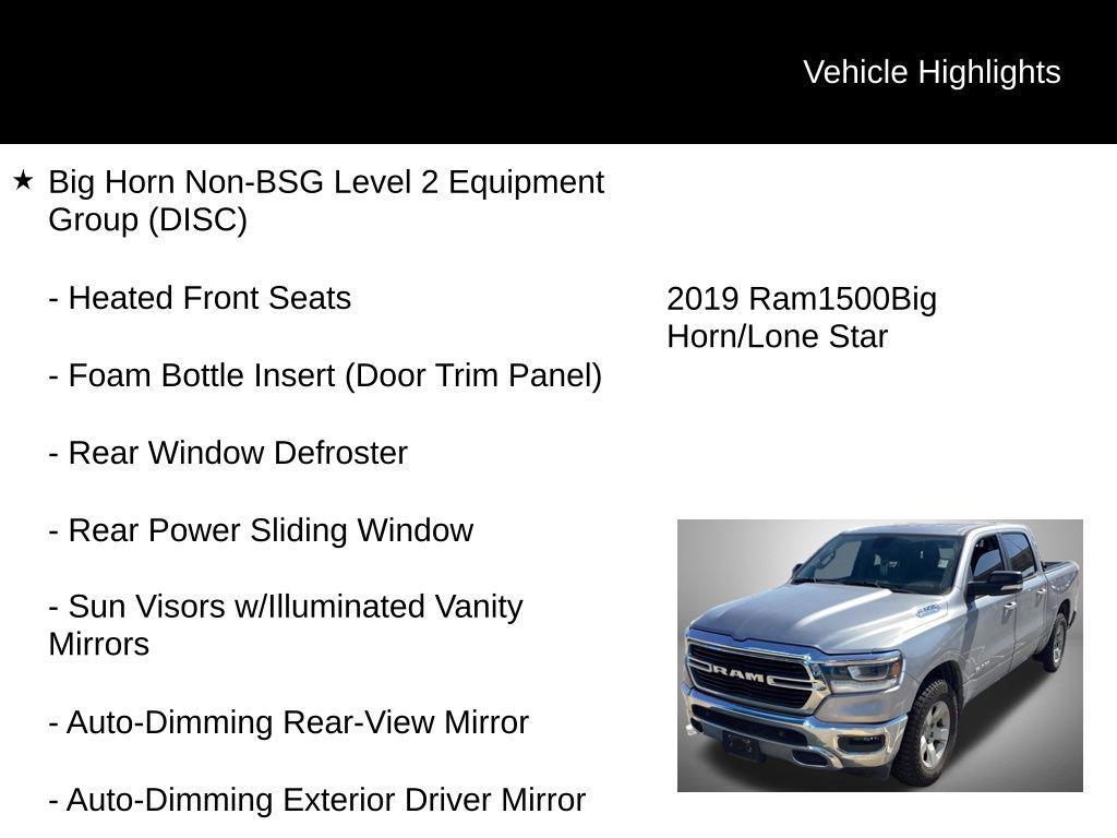 used 2019 Ram 1500 car, priced at $29,240