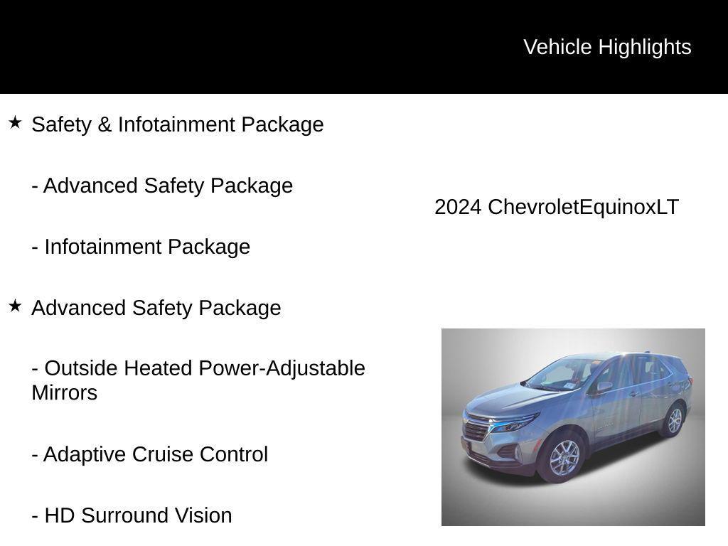 used 2024 Chevrolet Equinox car, priced at $25,898