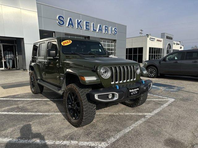 used 2022 Jeep Wrangler Unlimited 4xe car, priced at $34,500