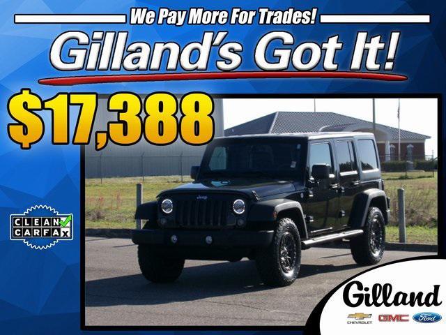 used 2014 Jeep Wrangler Unlimited car, priced at $17,388