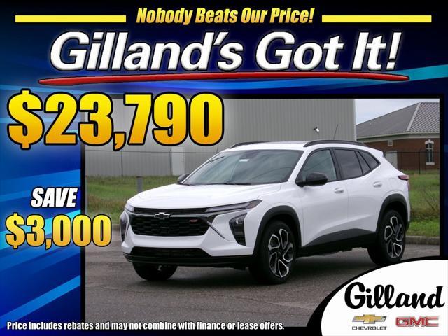 new 2025 Chevrolet Trax car, priced at $26,790