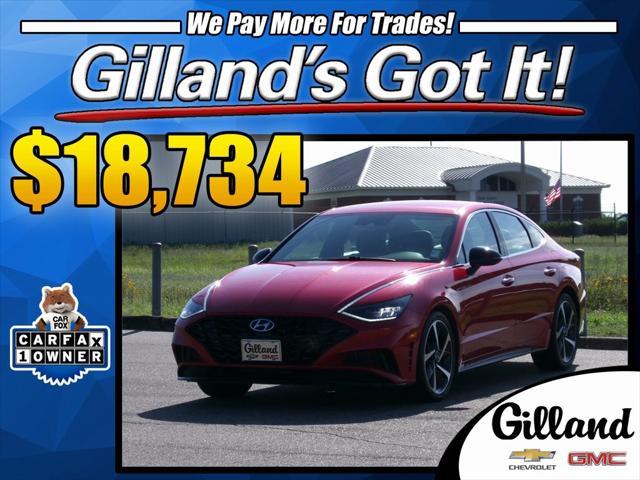 used 2021 Hyundai Sonata car, priced at $18,734