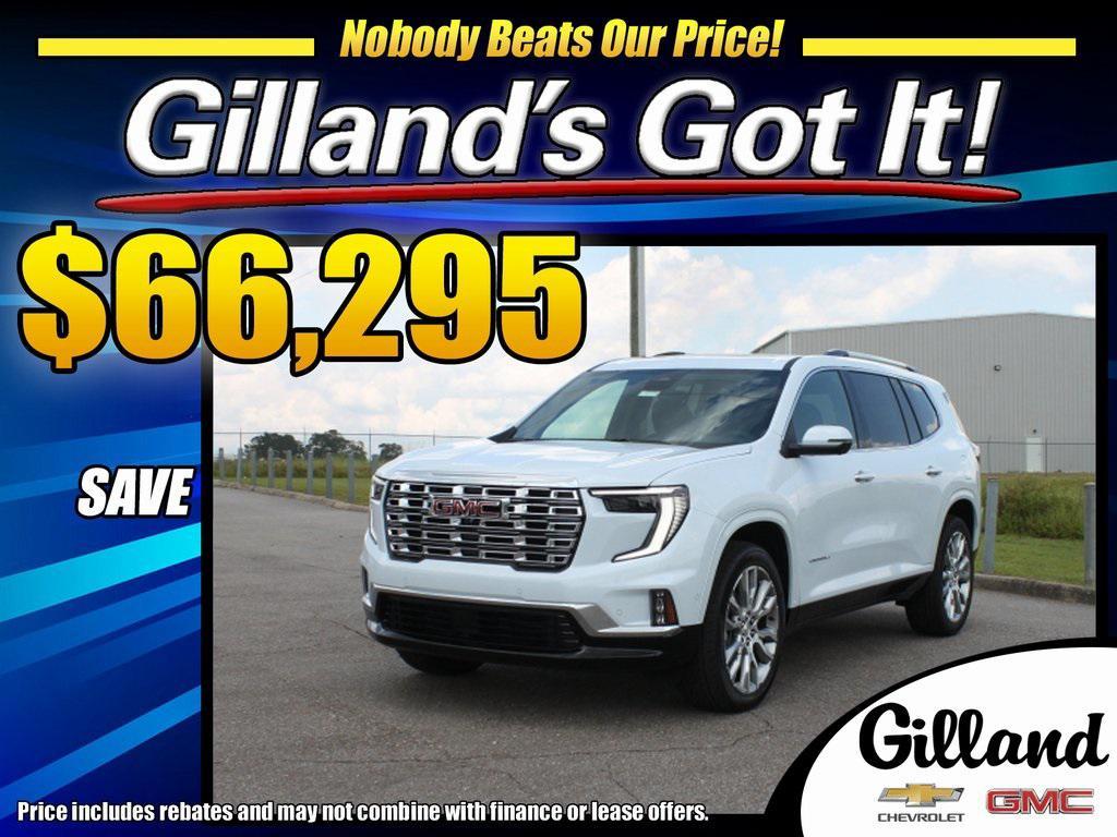 new 2026 GMC Acadia car, priced at $66,295