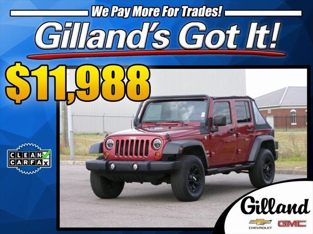 used 2012 Jeep Wrangler Unlimited car, priced at $11,988