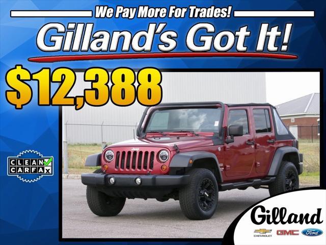used 2012 Jeep Wrangler Unlimited car, priced at $12,388
