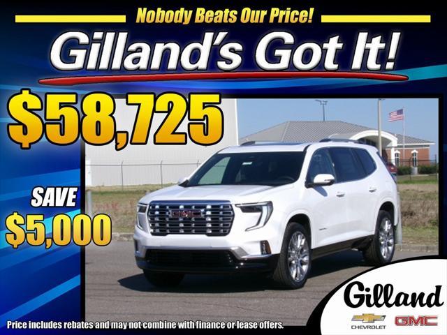 new 2025 GMC Acadia car, priced at $63,725