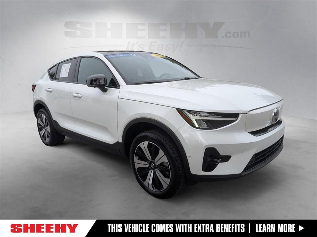 used 2023 Volvo C40 Recharge Pure Electric car, priced at $27,770