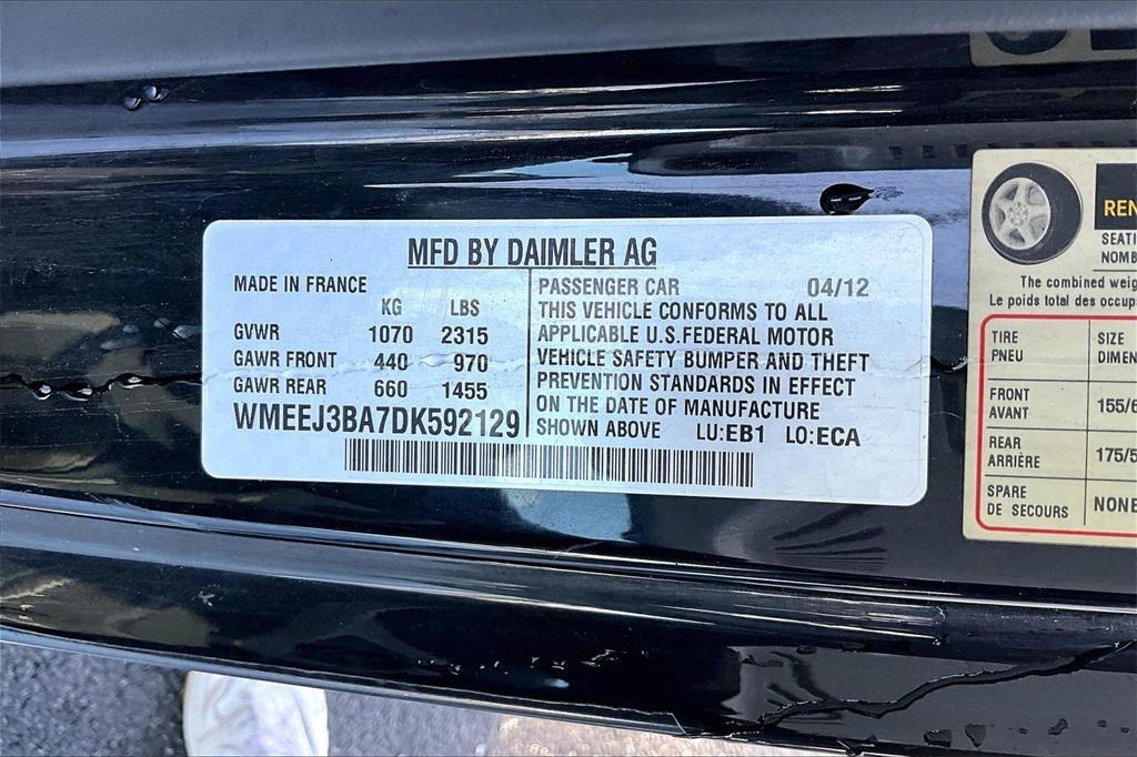 used 2013 smart ForTwo car, priced at $8,995