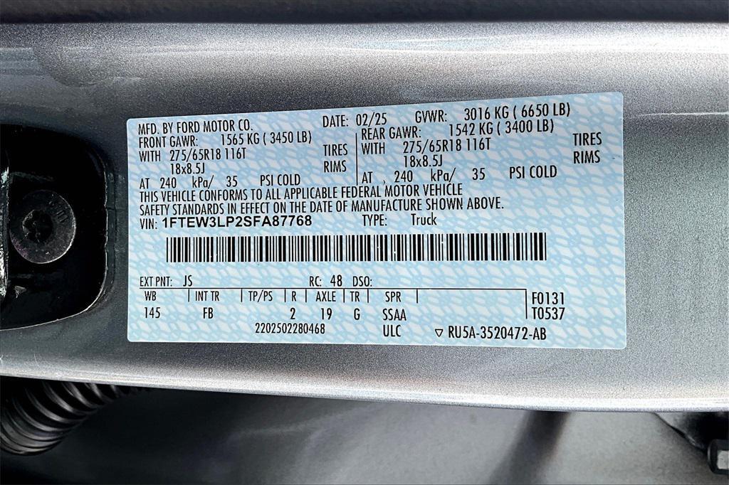 new 2025 Ford F-150 car, priced at $53,837