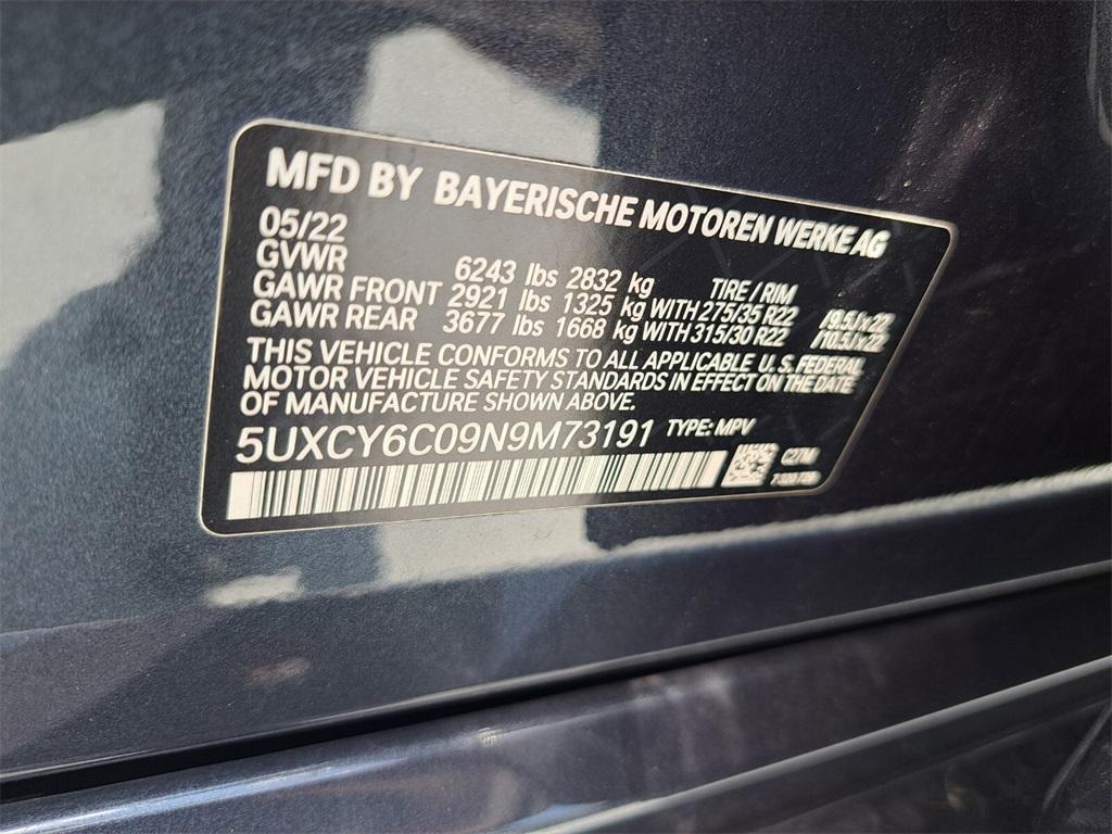 used 2022 BMW X6 car, priced at $59,994
