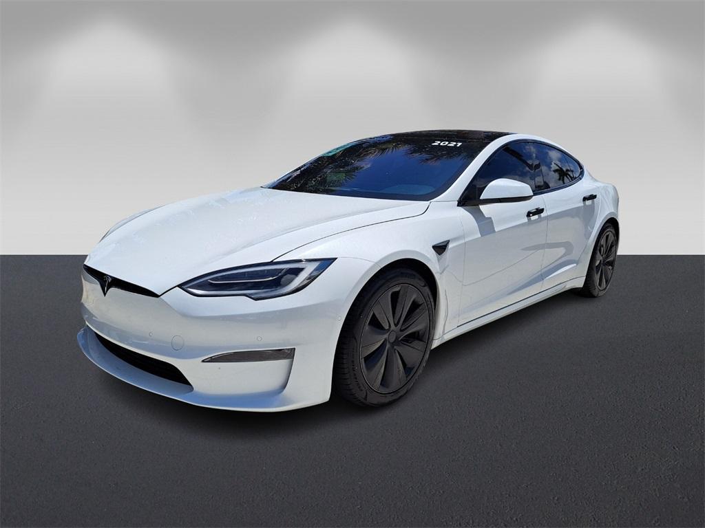 used 2021 Tesla Model S car, priced at $60,899