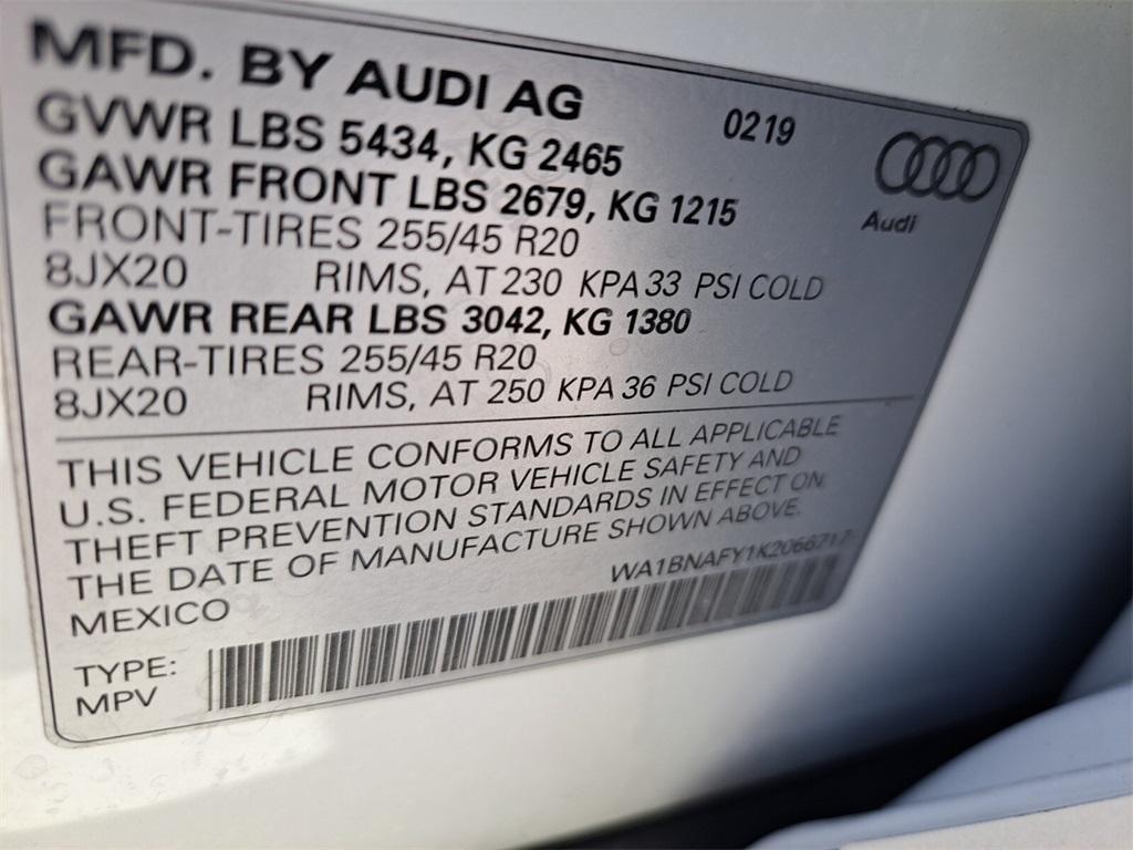 used 2019 Audi Q5 car, priced at $24,200