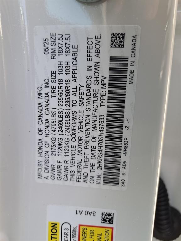 used 2025 Honda CR-V car, priced at $34,999