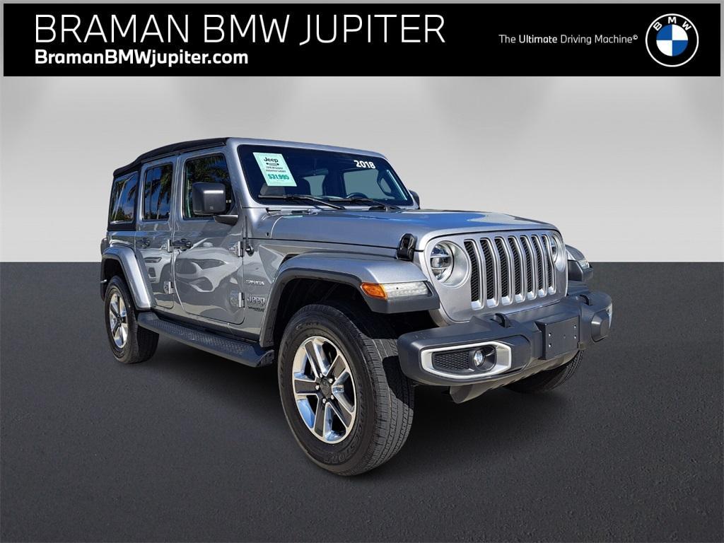 used 2018 Jeep Wrangler Unlimited car, priced at $31,995