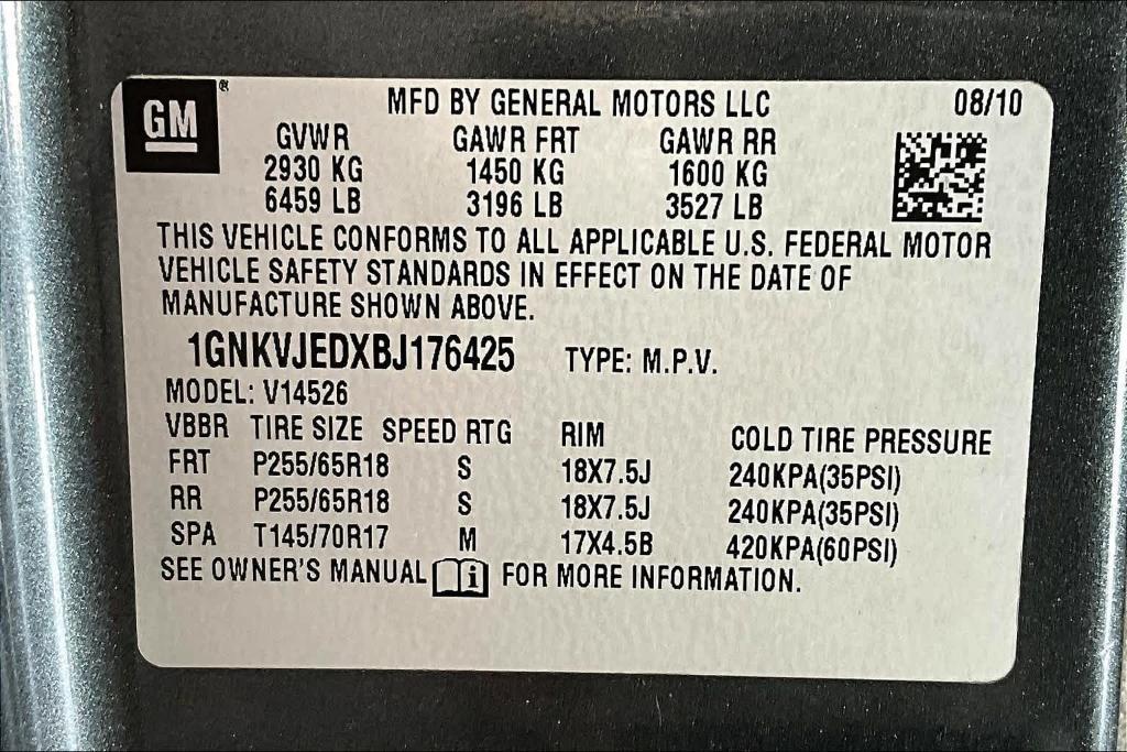 used 2011 Chevrolet Traverse car, priced at $5,290
