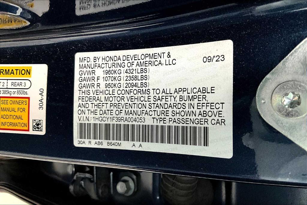 used 2024 Honda Accord car, priced at $26,897