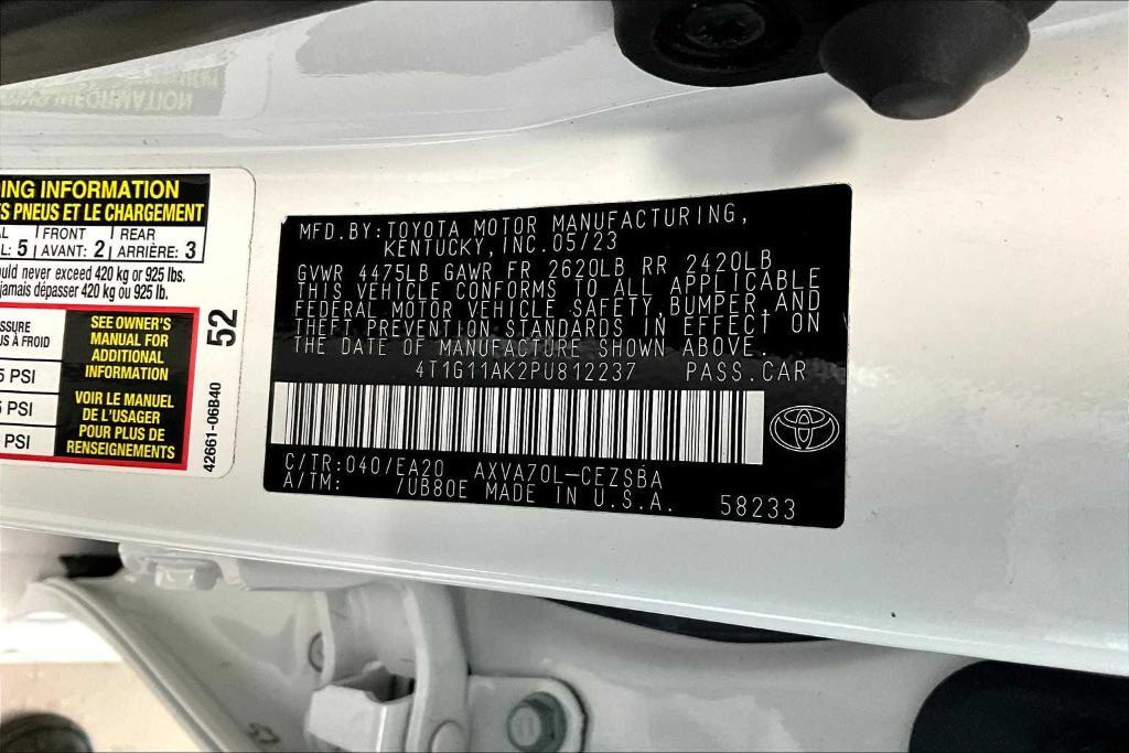 used 2023 Toyota Camry car, priced at $26,947