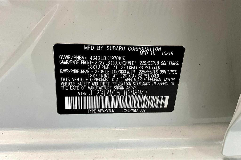 used 2020 Subaru Crosstrek car, priced at $24,387