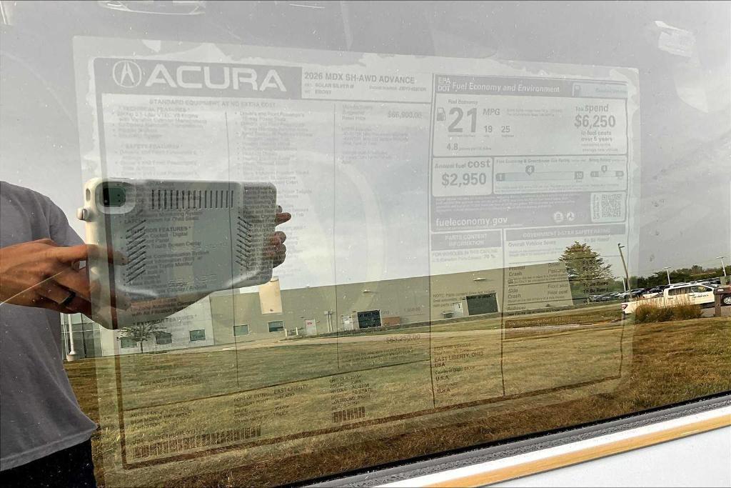 new 2026 Acura MDX car, priced at $68,250