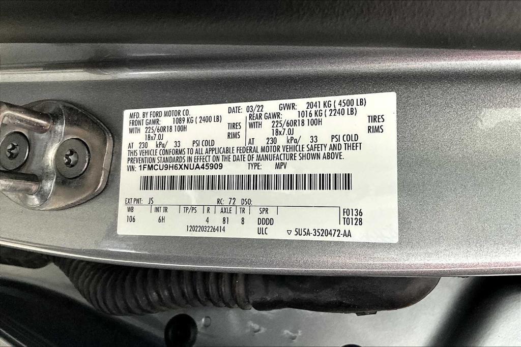 used 2022 Ford Escape car, priced at $22,990