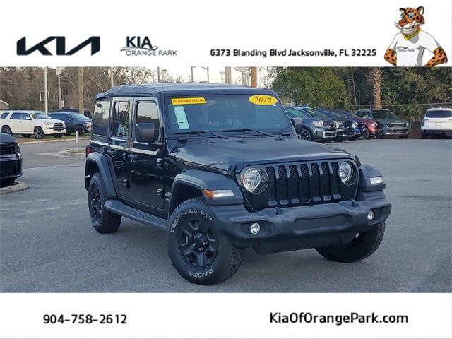 used 2018 Jeep Wrangler Unlimited car, priced at $21,280