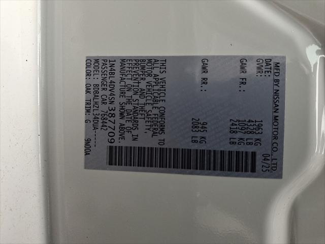 new 2025 Nissan Altima car, priced at $29,350