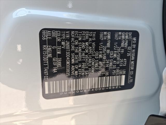 new 2025 Nissan Rogue car, priced at $45,140