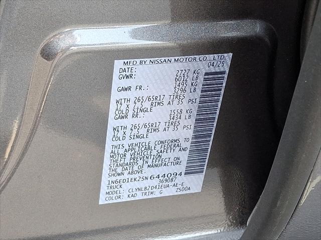 new 2025 Nissan Frontier car, priced at $40,000