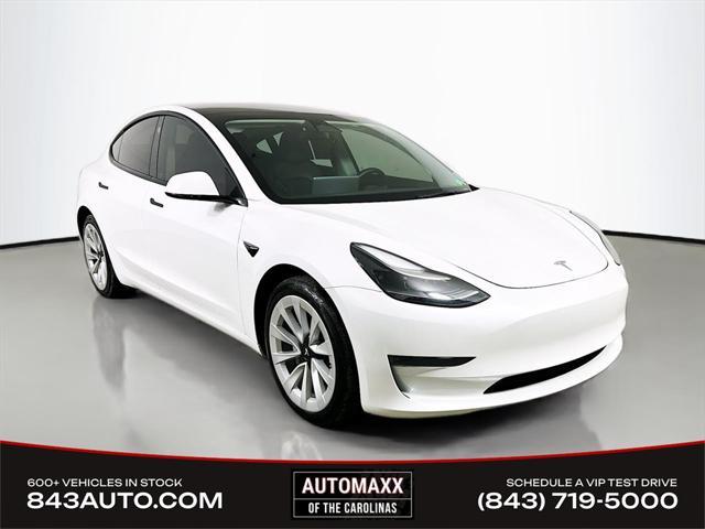 used 2023 Tesla Model 3 car, priced at $22,999