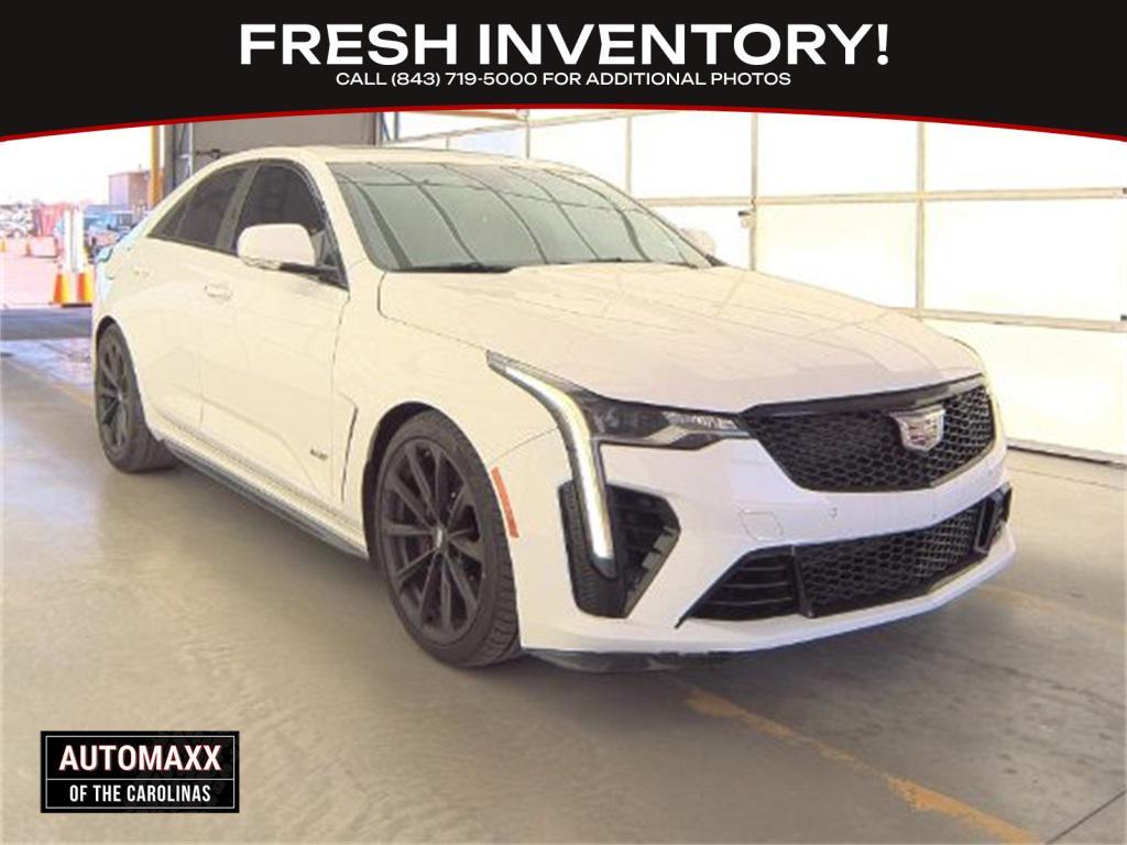 used 2022 Cadillac CT4-V car, priced at $52,600