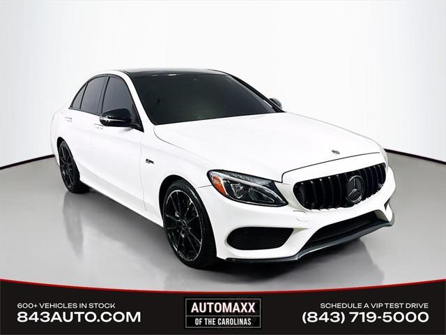 used 2018 Mercedes-Benz AMG C 43 car, priced at $23,994