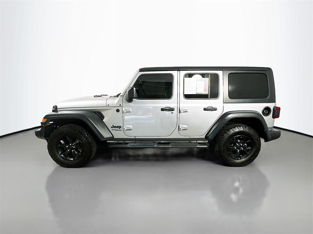 used 2020 Jeep Wrangler Unlimited car, priced at $25,000
