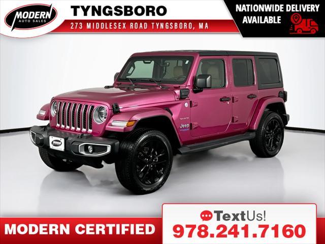 used 2021 Jeep Wrangler Unlimited 4xe car, priced at $35,980