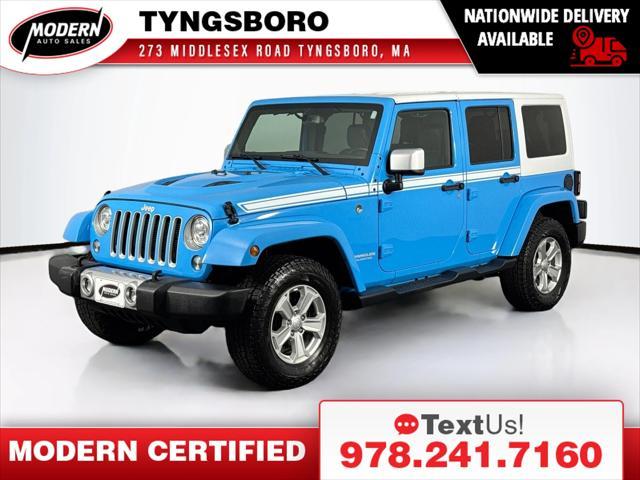 used 2017 Jeep Wrangler Unlimited car, priced at $20,980