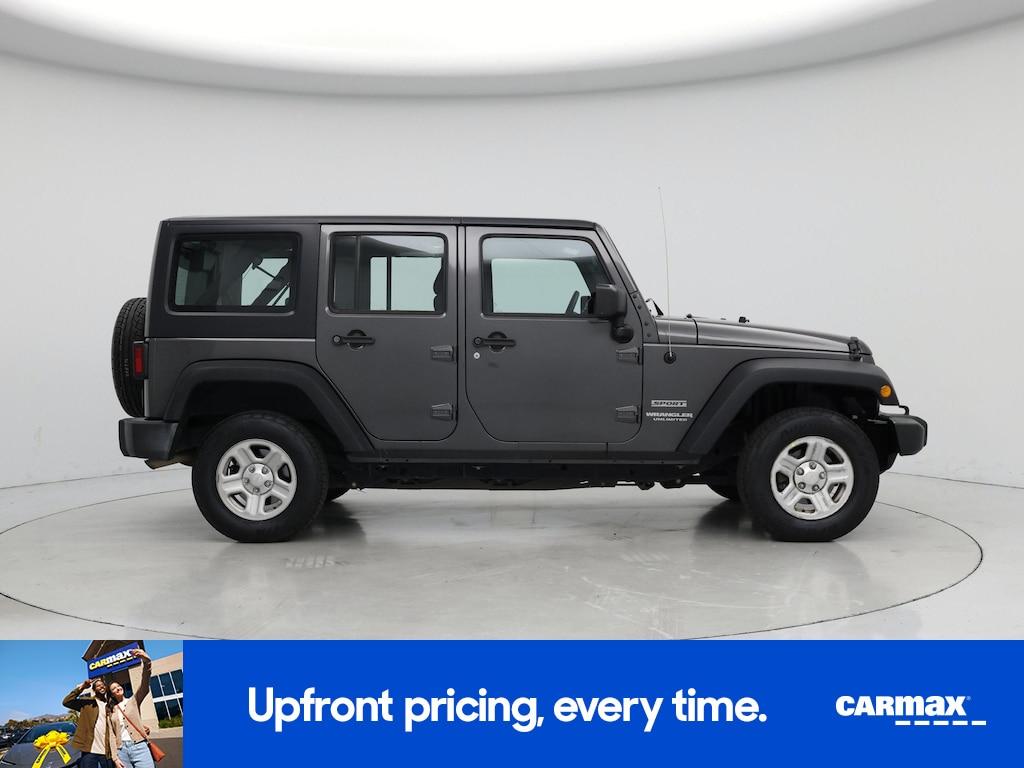 used 2016 Jeep Wrangler car, priced at $23,998