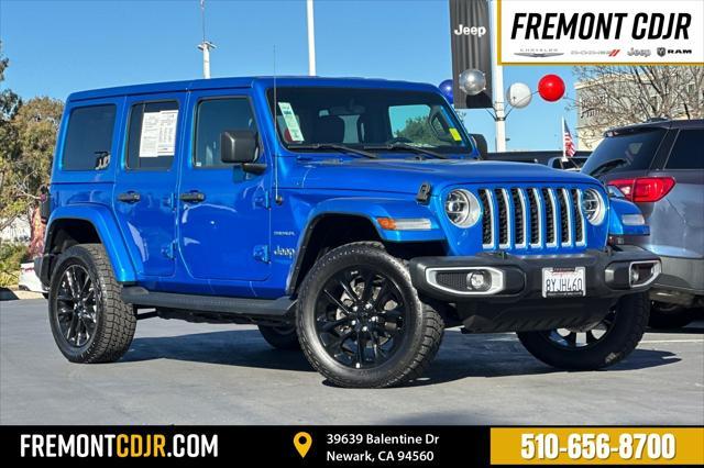 used 2021 Jeep Wrangler Unlimited 4xe car, priced at $29,688