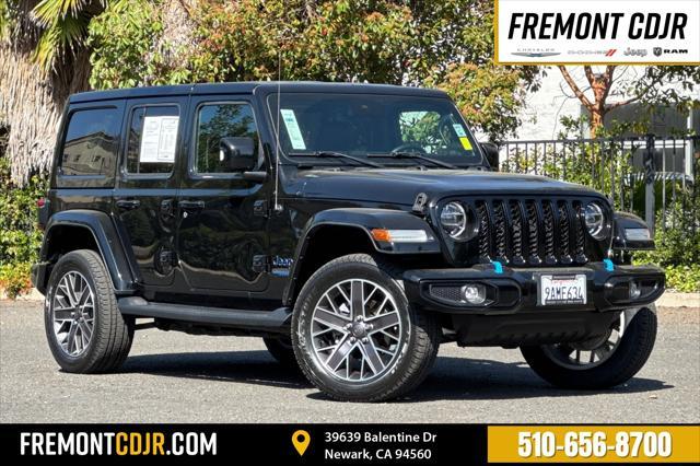 used 2022 Jeep Wrangler Unlimited 4xe car, priced at $31,488