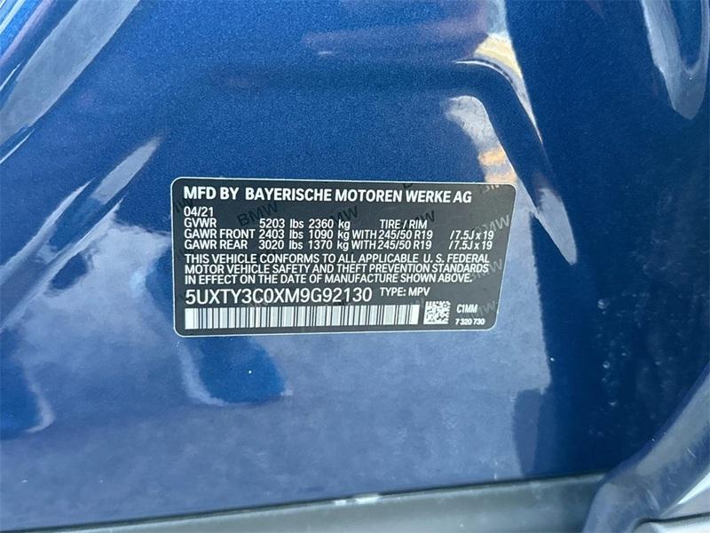 used 2021 BMW X3 car, priced at $28,608