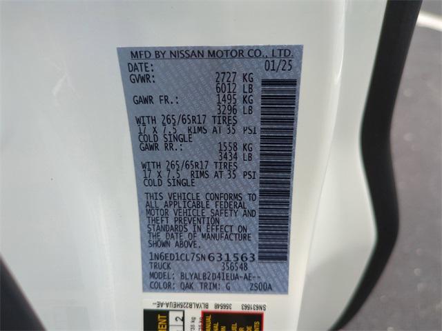 new 2025 Nissan Frontier car, priced at $34,623