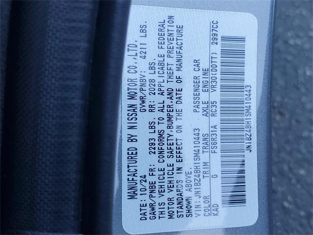 new 2025 Nissan Z car, priced at $52,649