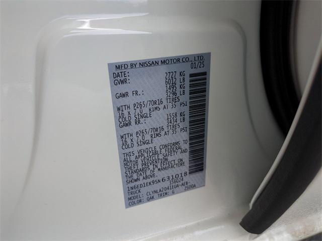 new 2025 Nissan Frontier car, priced at $37,223