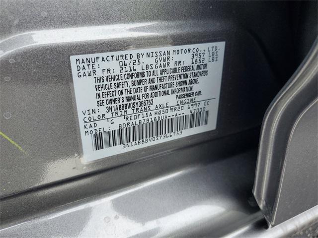 new 2025 Nissan Sentra car, priced at $22,313