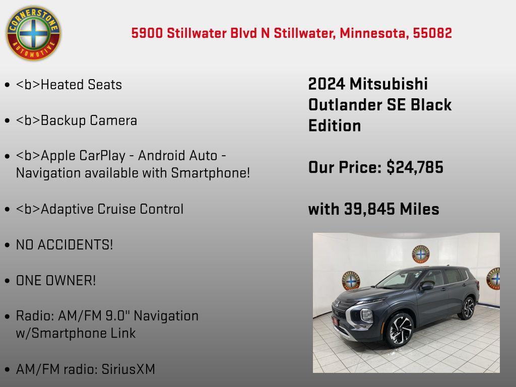 used 2024 Mitsubishi Outlander car, priced at $24,785