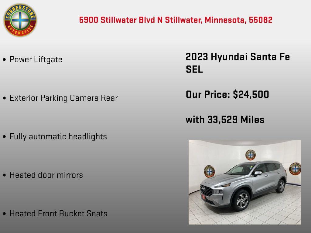 used 2023 Hyundai Santa Fe car, priced at $24,500