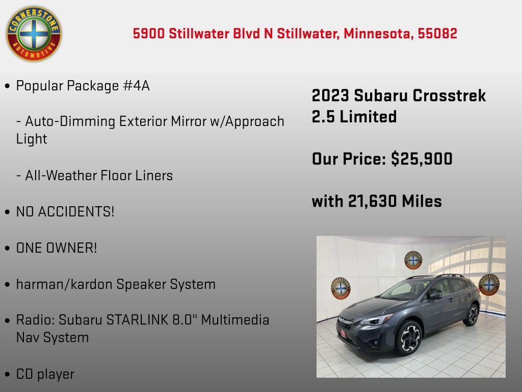 used 2023 Subaru Crosstrek car, priced at $25,900