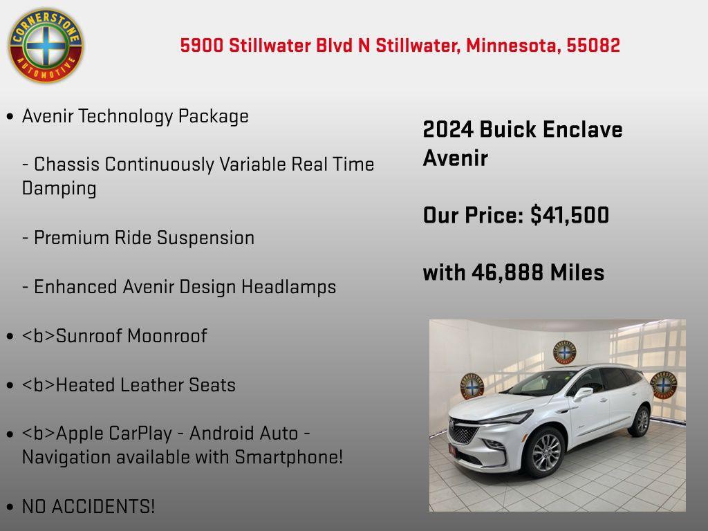 used 2024 Buick Enclave car, priced at $41,500