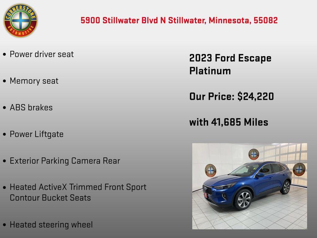 used 2023 Ford Escape car, priced at $24,220