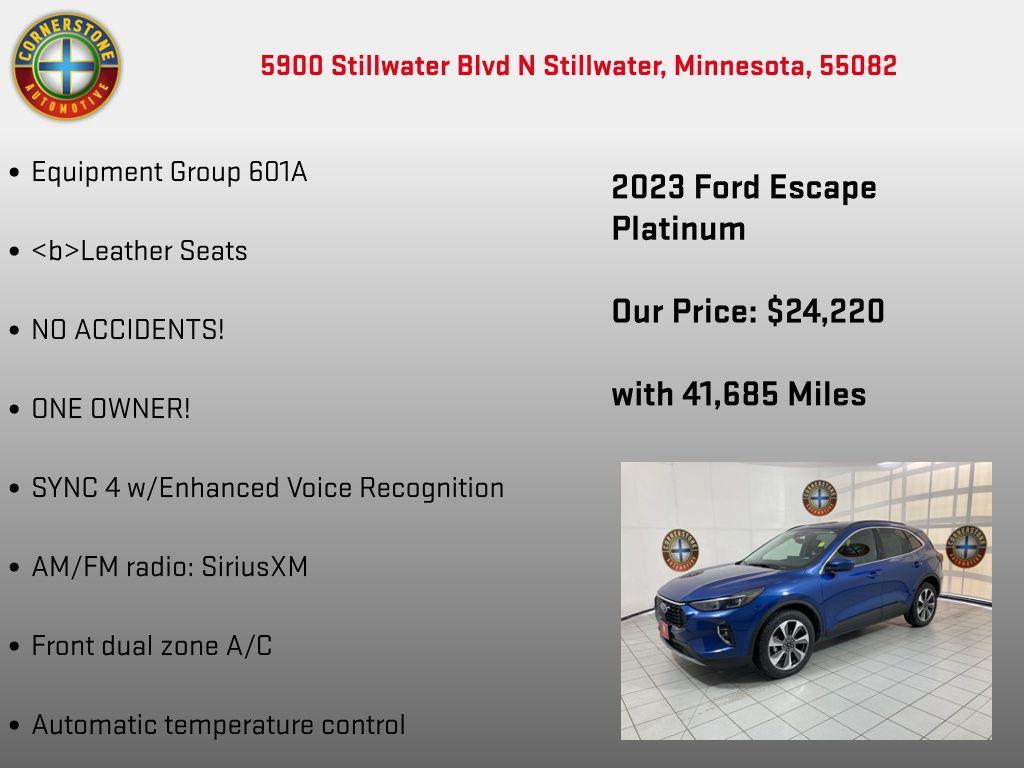 used 2023 Ford Escape car, priced at $24,220