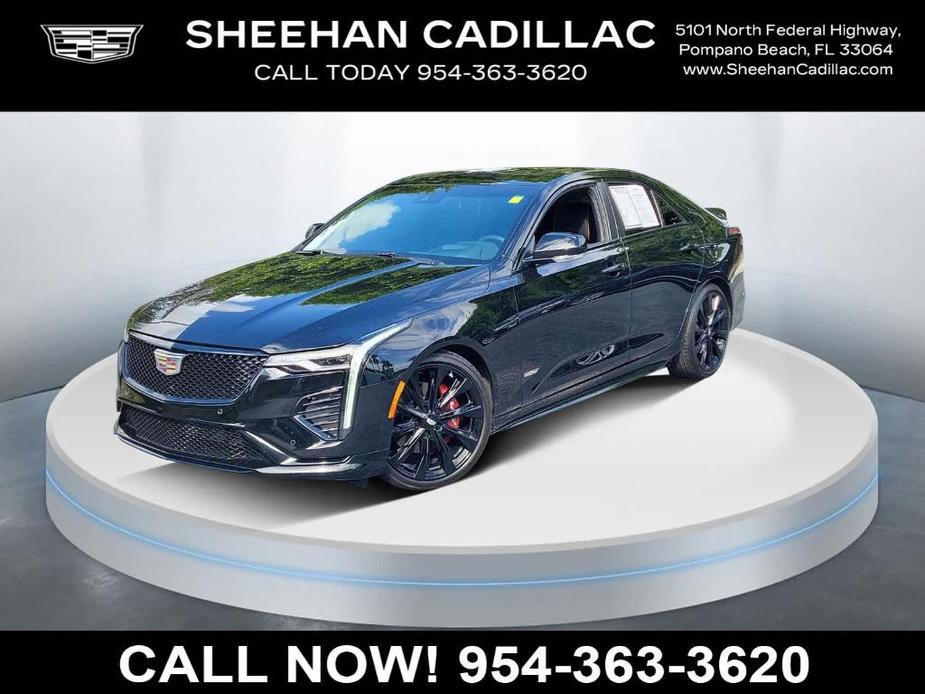 used 2023 Cadillac CT4-V car, priced at $45,250